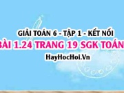 Bài 1.24 SGK Toán 6 tập 1 Kết nối tri thức